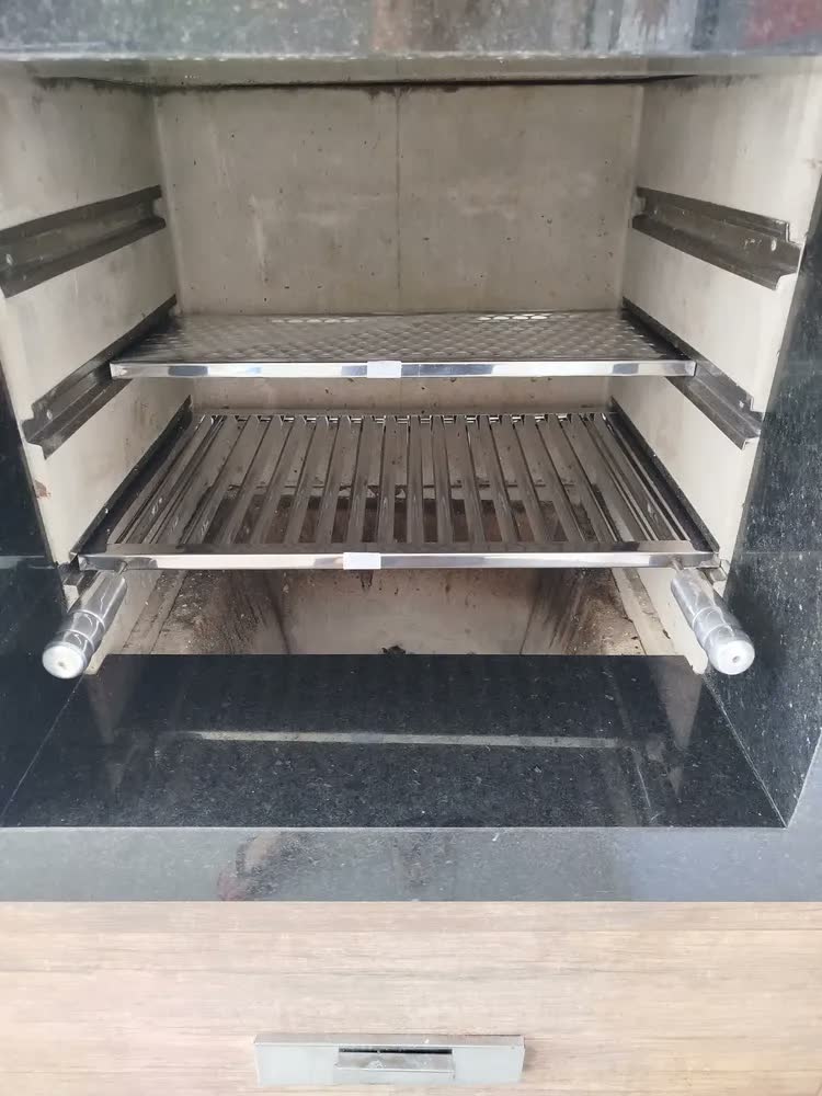 foto de Grelha Descanso Inox Churrasqueira Pré Moldada Todas Medidas
