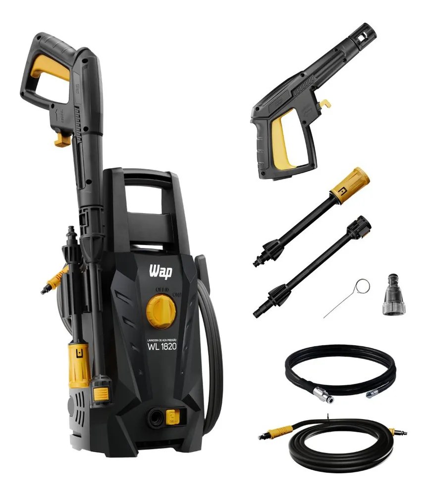 Desobstruidora De Alta Pressão Wl 1820 Black Ultra Com Jato Regulável 330l/h 1500psi 1400w