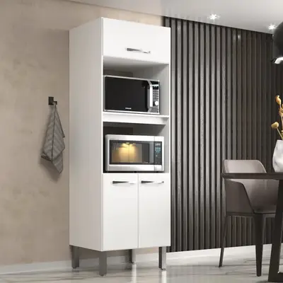 foto de Paneleiro Torre Quente Forno E Microondas Branco Ga