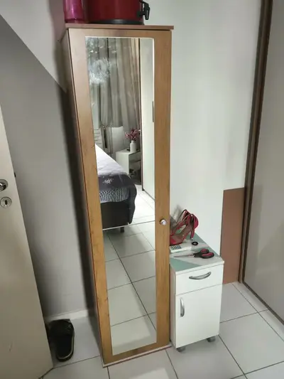 foto de Armário Sapateira Com Espelho Marry Multiuso 4 Cores