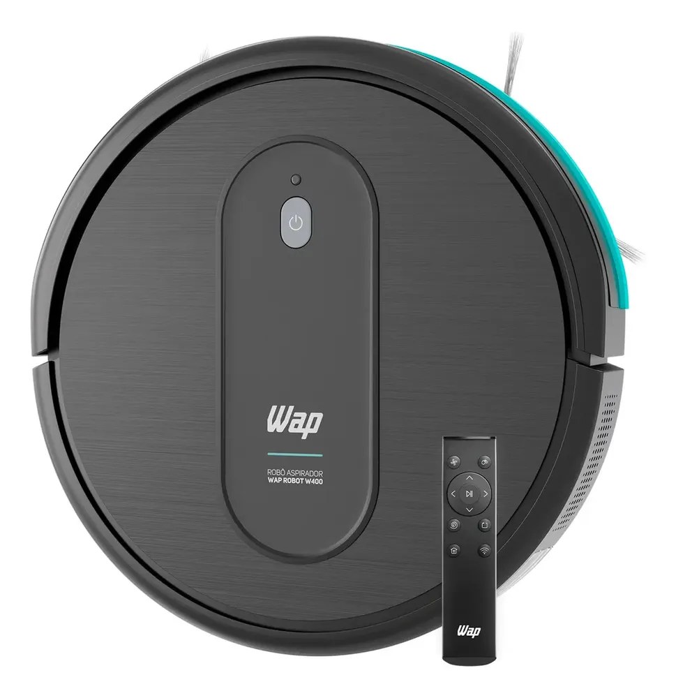 Robô Aspirador de Pó WAP ROBOT W400 Autorrecarga e Controle