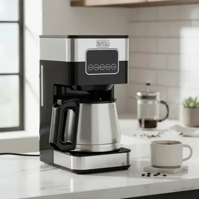 foto de Cafeteira Elétrica em Inox Black+Decker Capacidade 1,5 L CM350G 127