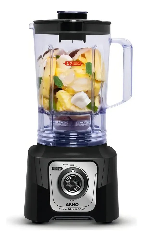 Liquidificador Arno Powermax 1400W Comfort Control LN65 preto