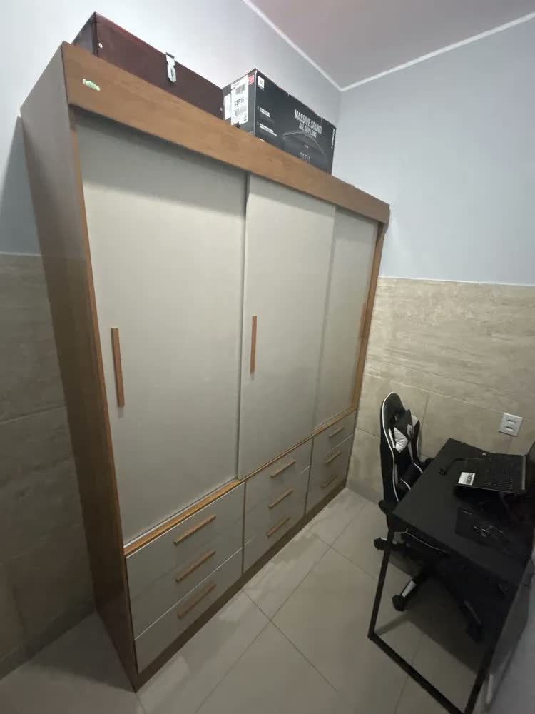 foto de Guarda Roupa Casal 3 Portas 9 Gavetas Luana Sallêto Móveis