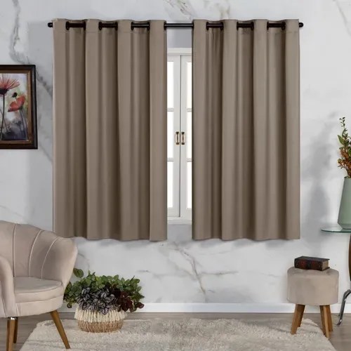 Cortina Blackout De Pvc 2,20m X 1,30m Preto Corta Luz