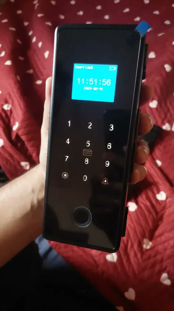 foto de Fechadura Digital Eletrônica Comercial Porta Vidro App
