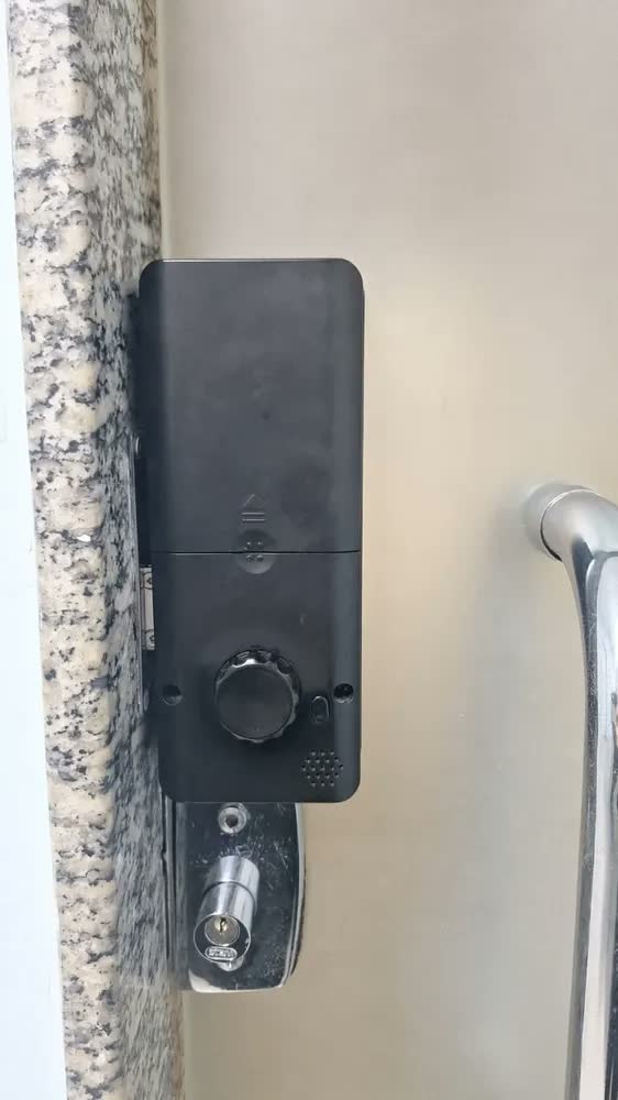 foto de Fechadura Digital Eletrônica Comercial Porta Vidro App