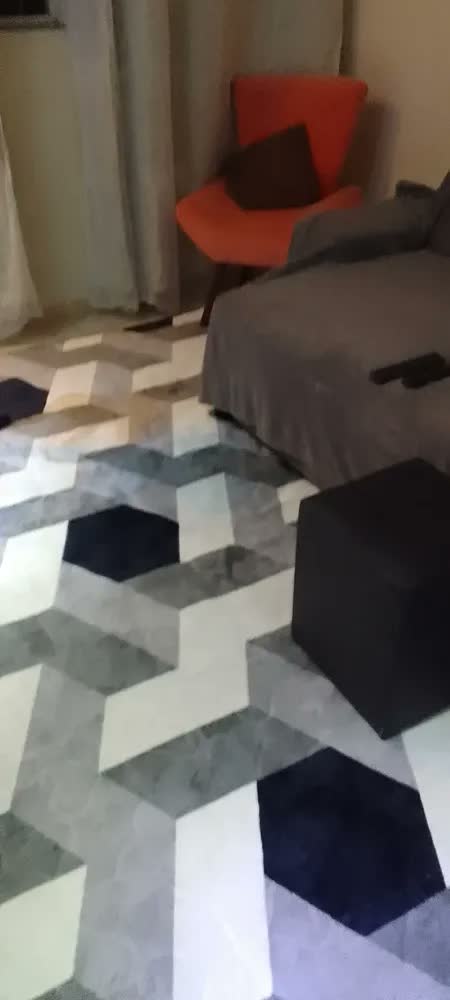 foto de Tapete 2x3 Aveludado Único Sala Quarto Especial Apartamento