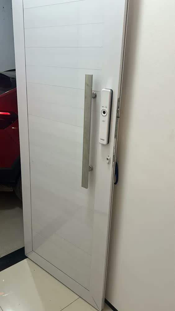 foto de Fechadura Eletronica Intelbras Mfr7001 Preta Rolete Digital