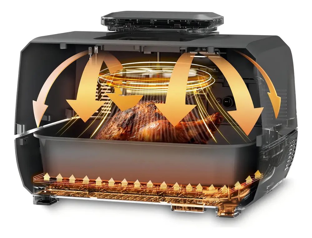 Fritadeira Elétrica Wap Air Fryer Barbecue 12 em 1 1800W