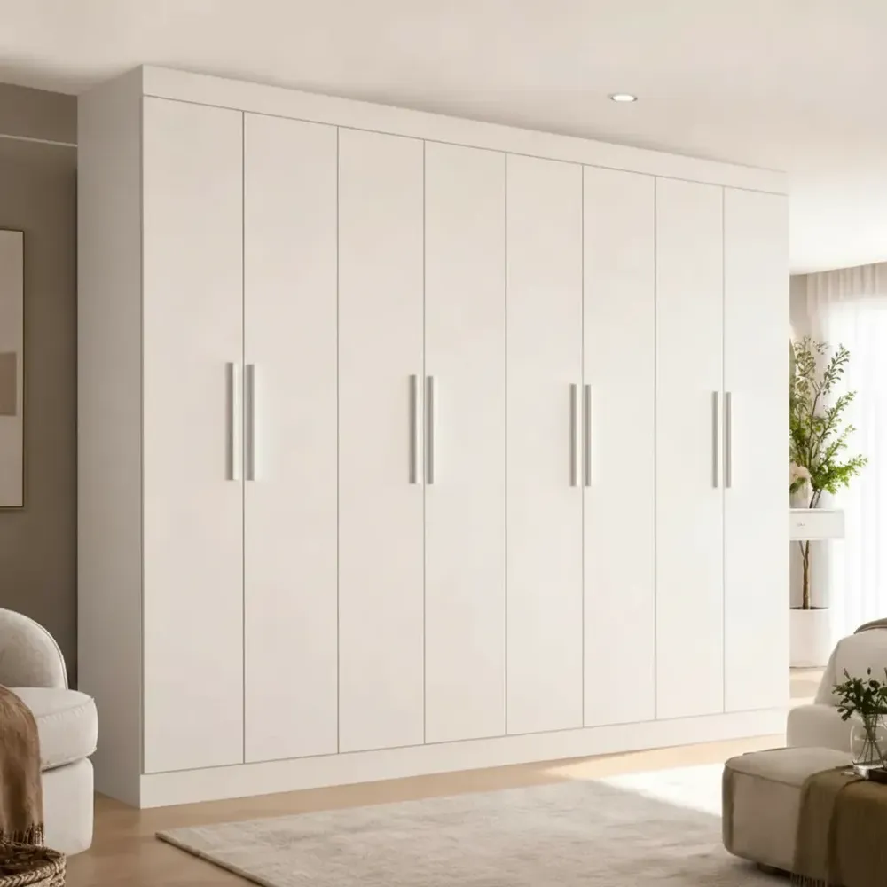 Guarda Roupa Casal Lisboa 8 Portas 4 Gavetas