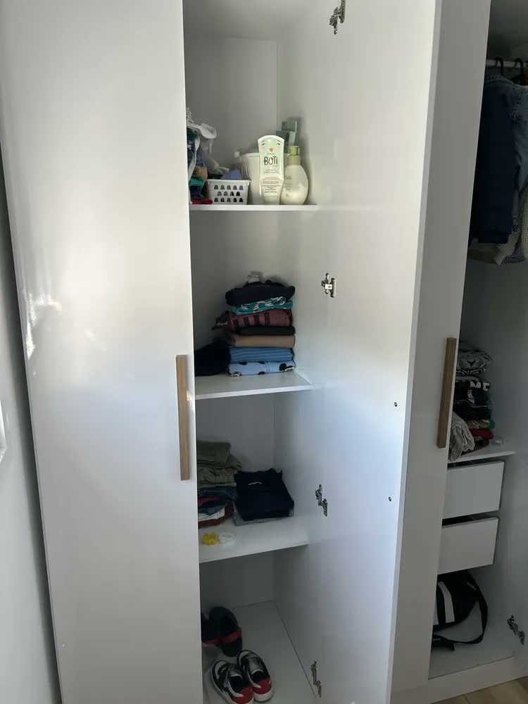 foto de Guarda-roupa Casal Bartira Ville Com 6 Portas E 2 Gavetas Cor Café