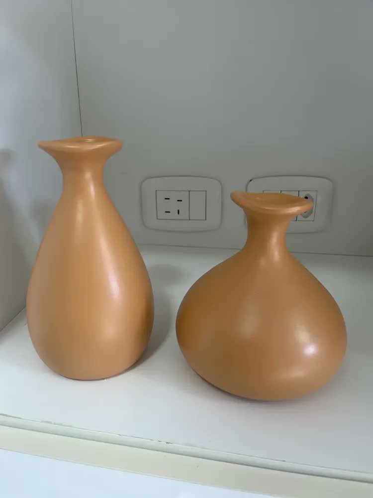 foto de Dupla De Vaso Decorativo Sala Casa Bojudo E Md Boho Ceramica