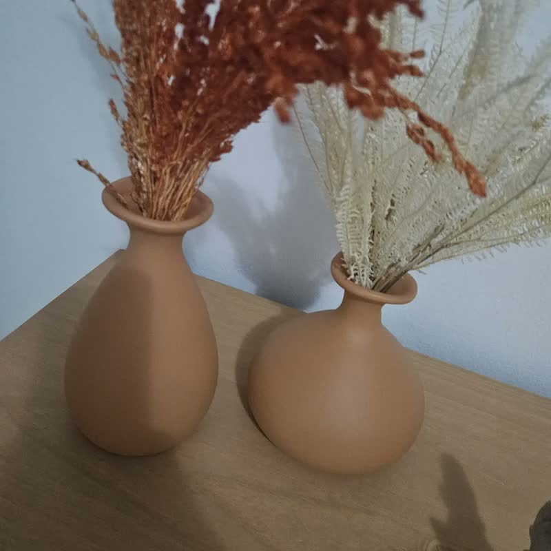 foto de Dupla De Vaso Decorativo Sala Casa Bojudo E Md Boho Ceramica