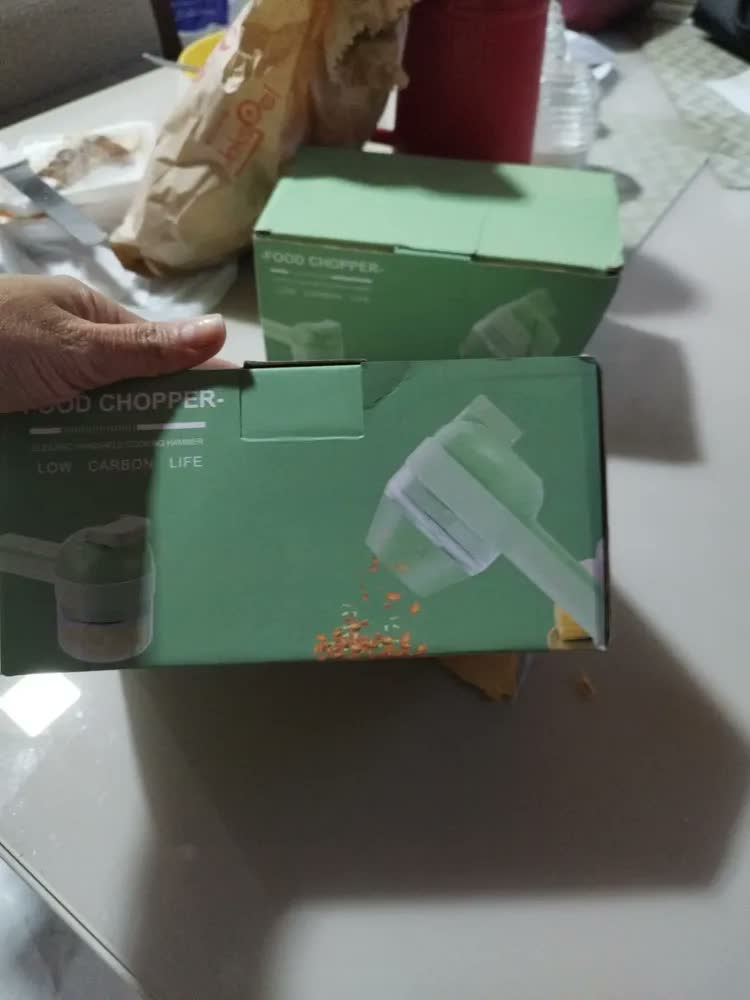 foto de Processador de alimentos triturador alho elétrico 3 litros cor inox