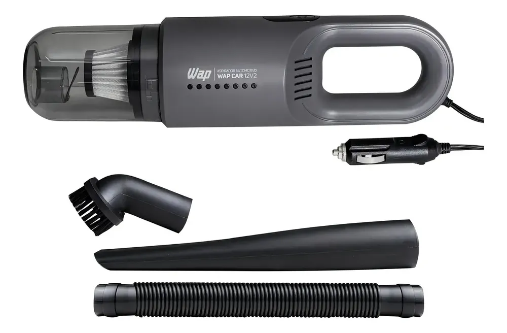 Aspirador automotivo Wap CAR 12V2 car portátil 420ml Cinza