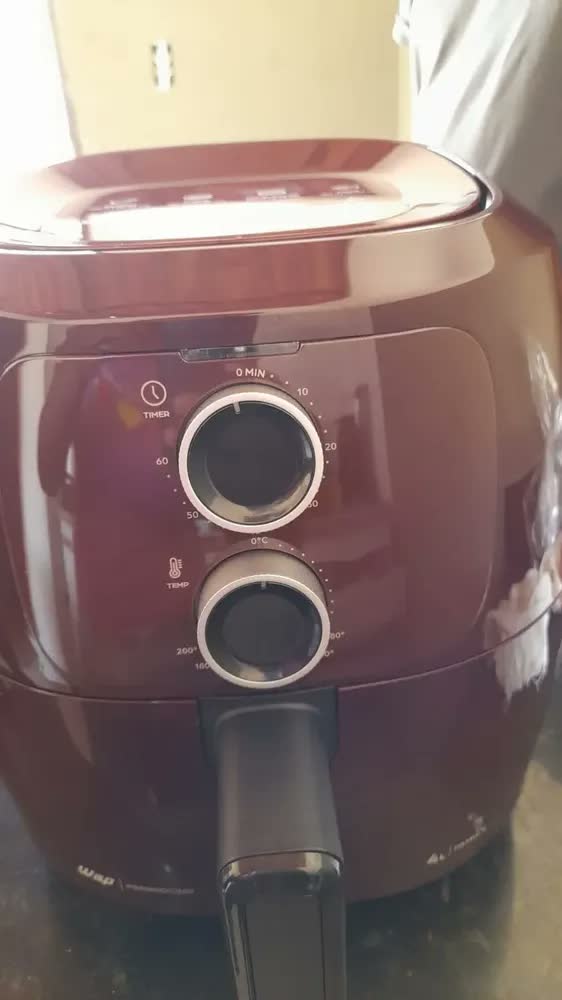 foto de Fritadeira Elétrica WAP Air Fryer Family 4L Antiaderente Vermelha 1500W