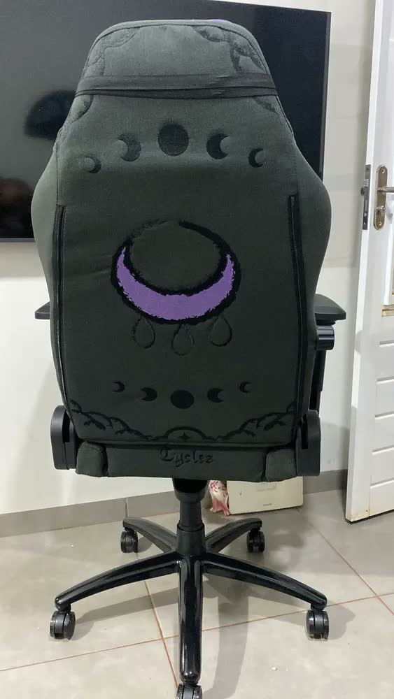 foto de Cadeira Gamer Mancer Cycles Z Moon, Preto E Roxo