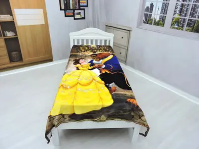 foto de Manta Cobertor Solteiro Ultrasoft Inverno Bela E A Fera Cor Colorido