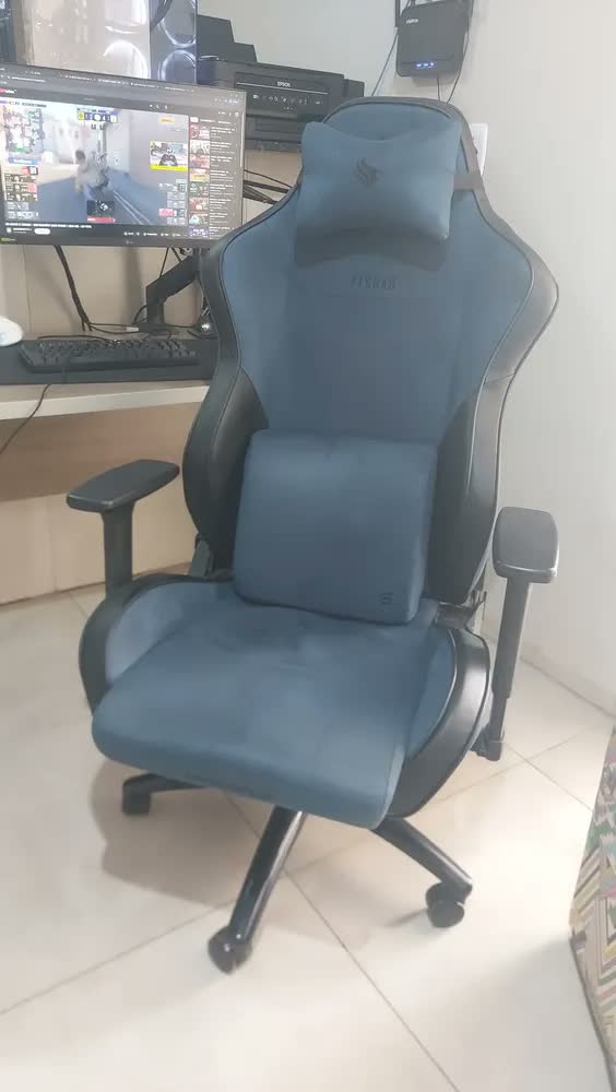foto de Cadeira Gamer Pichau Omega S, Deep Blue, Pch-omgs-dpb