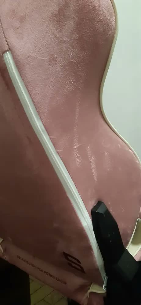 foto de Cadeira Gamer Pichau Pch-omgs-pwt Omega S, Rosa E Creme Giratória