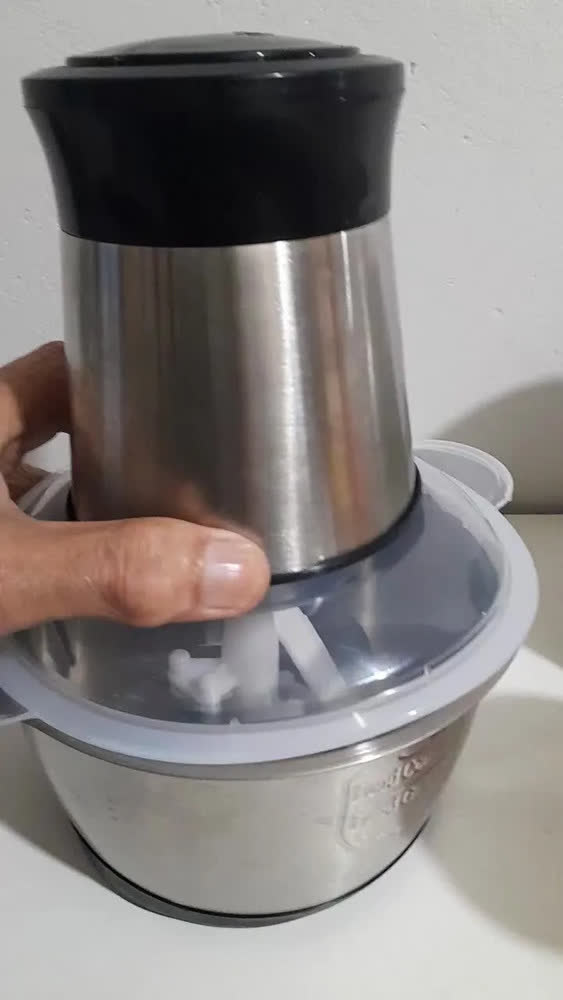 foto de Triturador De Alimentos 2l Moedor Carne Processador Eletríca