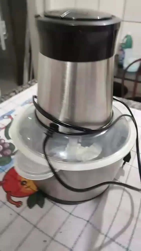 foto de Triturador De Alimentos 2l Moedor Carne Processador Eletríca
