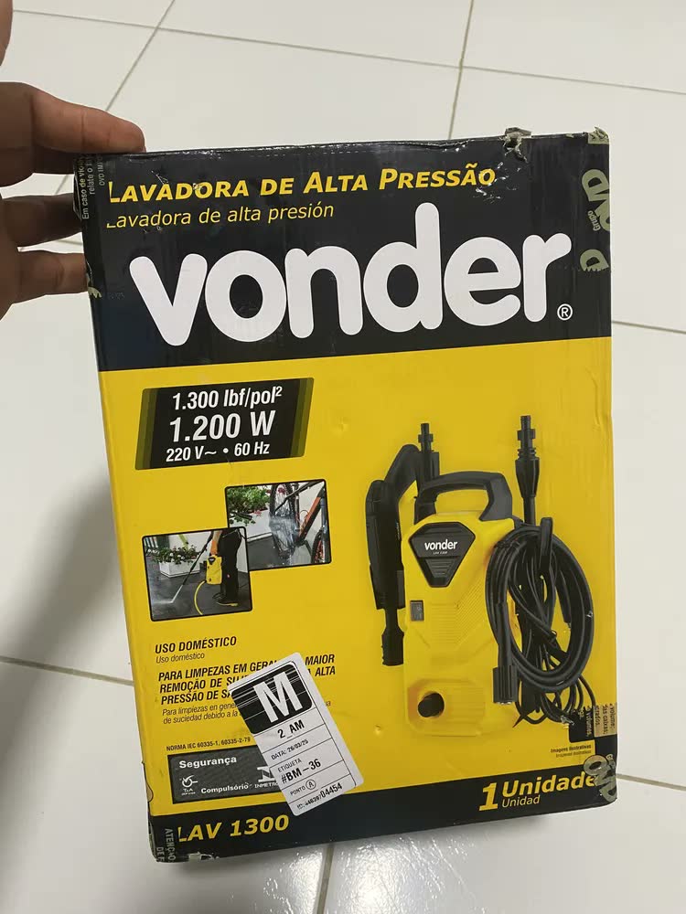 foto de Lavadora De Alta Pressão Lav1300 Libras Vonder 1.300lbf