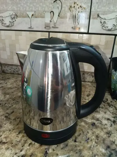 foto de Jarra 1,8l Chaleira Bule Aço Inox Prateada Elétrica Cozinha