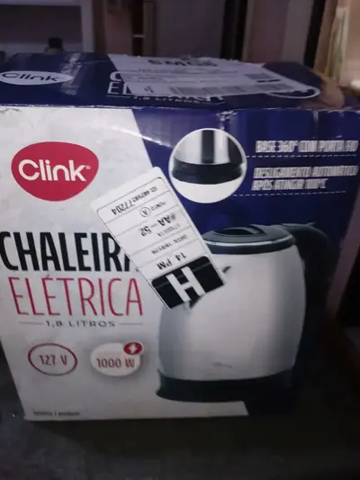 foto de Jarra 1,8l Chaleira Bule Aço Inox Prateada Elétrica Cozinha