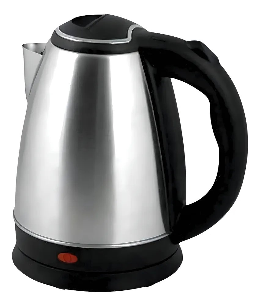Jarra 1,8l Chaleira Bule Aço Inox Prateada Elétrica Cozinha