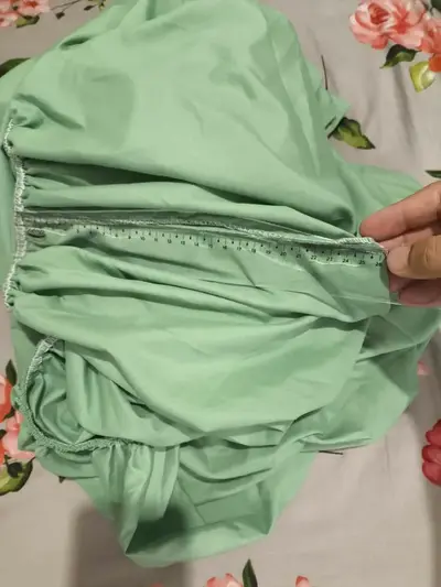 foto de Jogo De Lençol 400 Fios Ponto Palito Cama Queen 3 Pçs Saldão