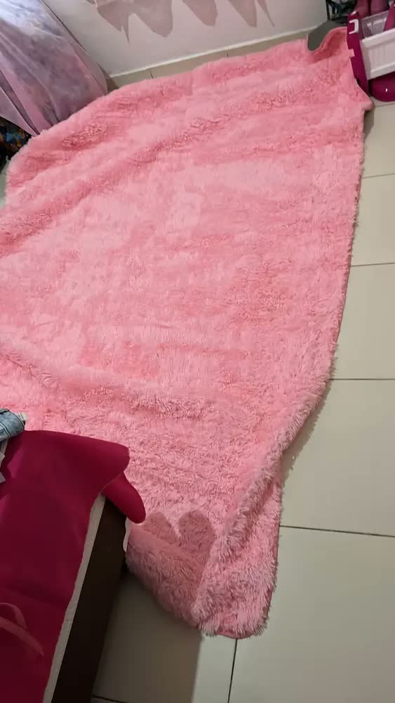 foto de Tapete Felpudo Peludo 2x3 Sala Quarto 3x2 Antiderrapante