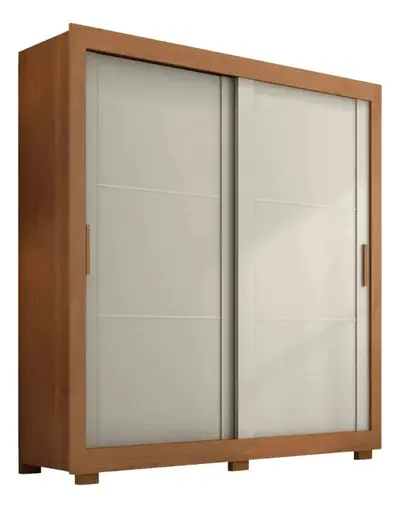 foto de Guarda Roupas 2 Portas De Correr 4 Gavetas Titanium Zanzini