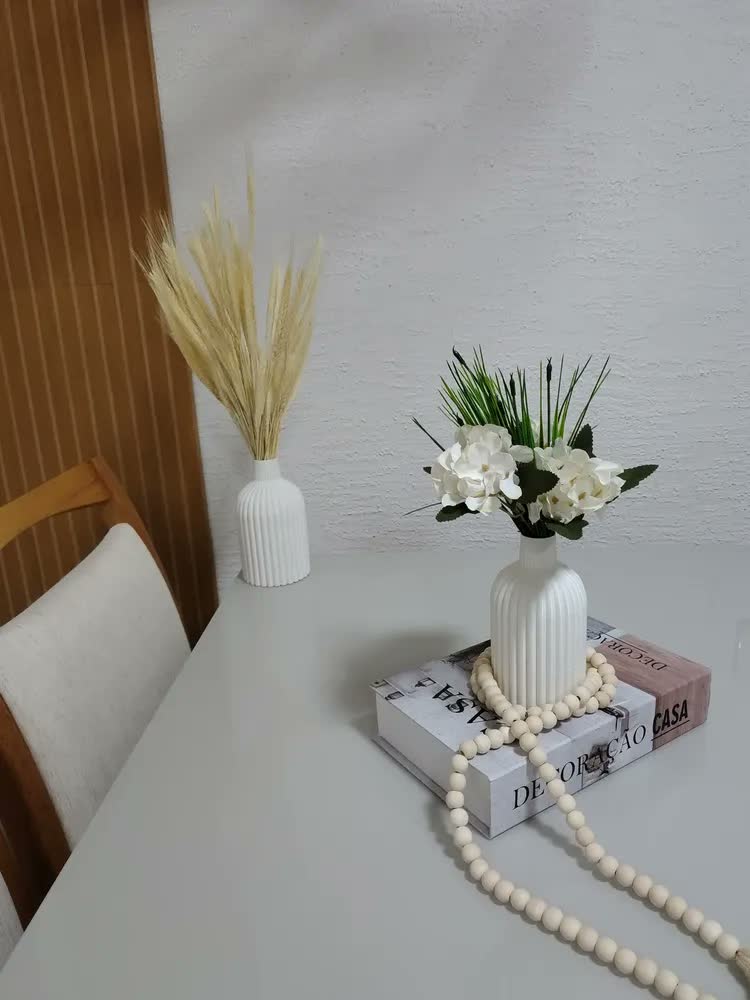 foto de Dupla De Vasos Para Plantas Artificiais Decorativo Casa Sala