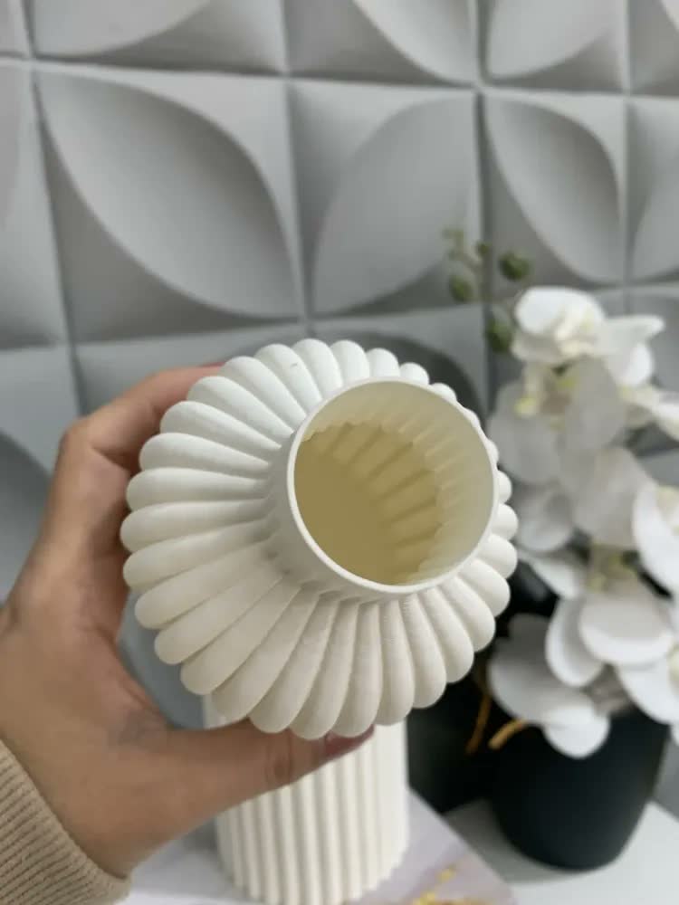 foto de Dupla De Vasos Para Plantas Artificiais Decorativo Casa Sala