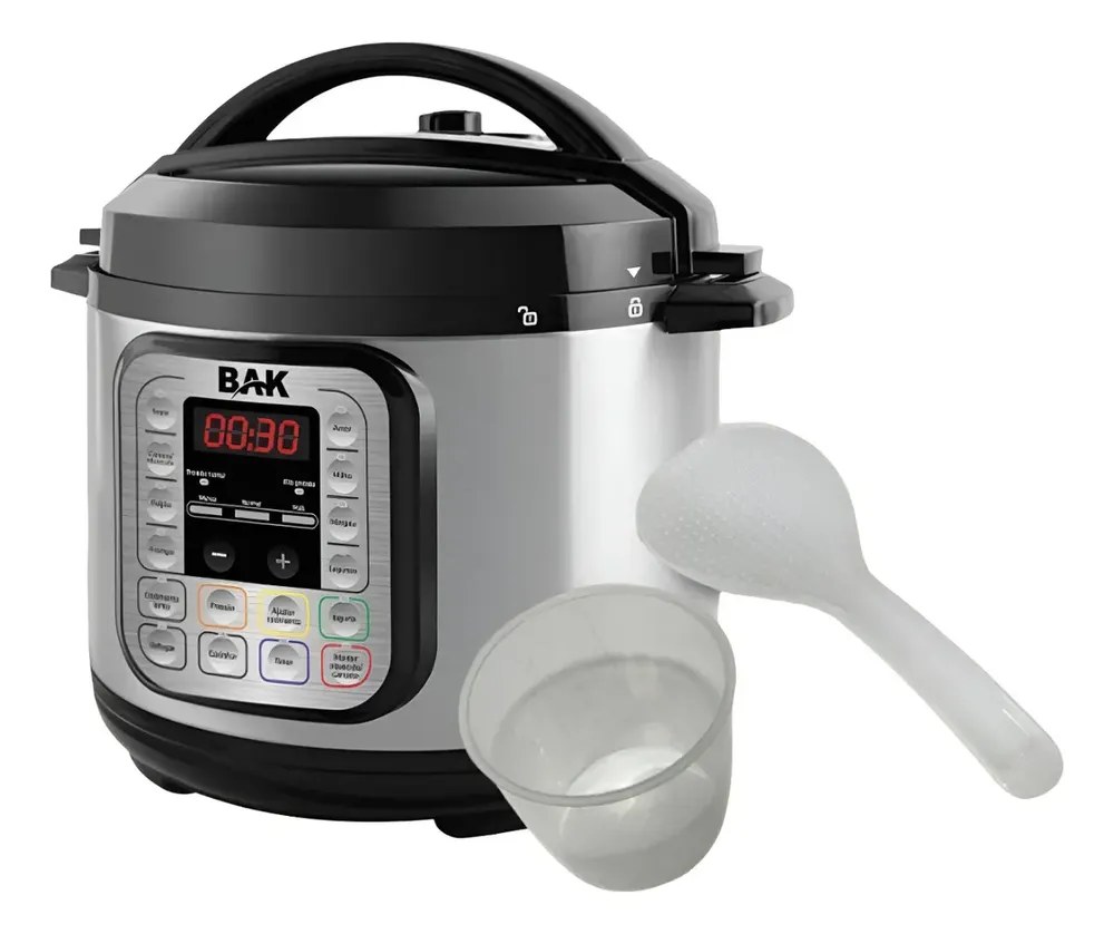 Panela Pressão Elétrica Feijão,arroz,carne 6litros Inox
