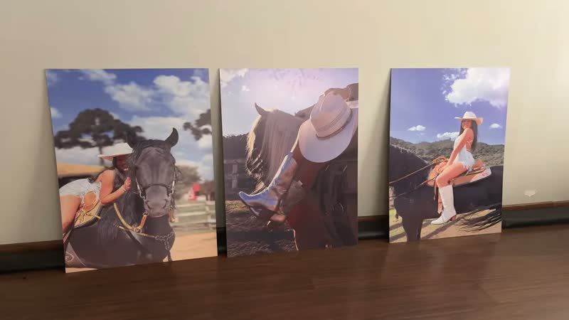 foto de Quadro Decorativo Grande 80x60 Sua Imagem Logo Personalizado