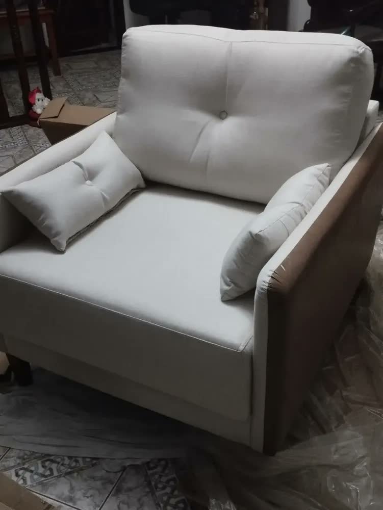 foto de Poltrona Sofá Houston Decorativa Sofisticado Molas Bonnel