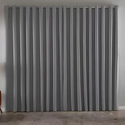foto de Cortina Blackout Em Tecido 3,00x2,80 Corta Luz Cor Cinza