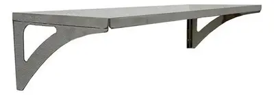 foto de Prateleira Aço Inox Parede Decoração 47x21 P