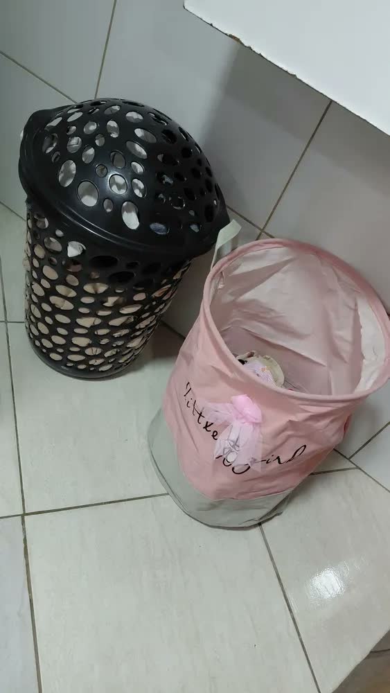 foto de Cesto Organizador Roupas Brinquedos Infantil Bailarina