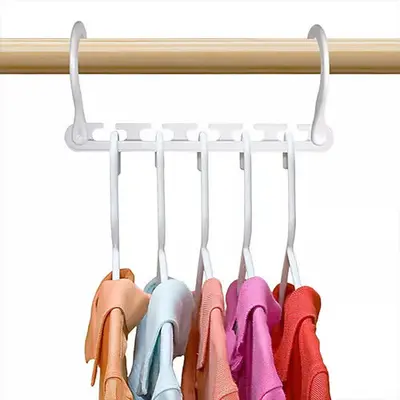 foto de Cabideiro Organizador Roupas 8 Peças Cabide Multifuncional