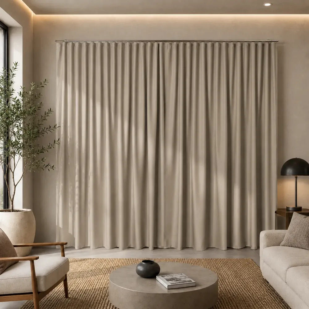 Cortina Blackout Premium 4,00x2,70m Trilho Suíço (varão 3m)