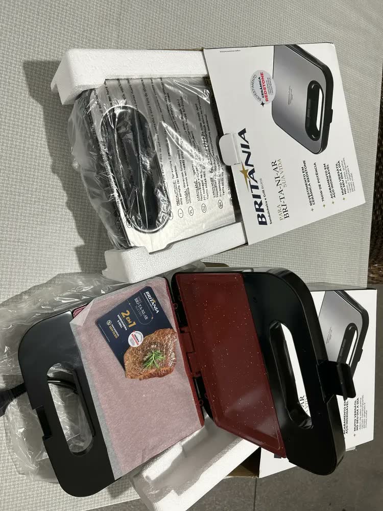 Sanduicheira Eletrica Grill Misteira Chapa Crepeira Britânia