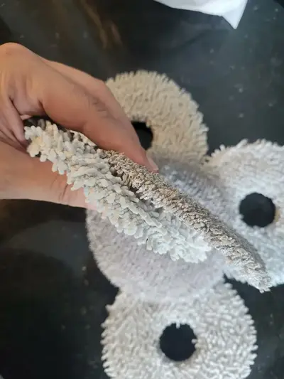 foto de 4 Esfregões MOP Xiaomi S10+ X10 Plus Compatível Robô Aspirador Cinza