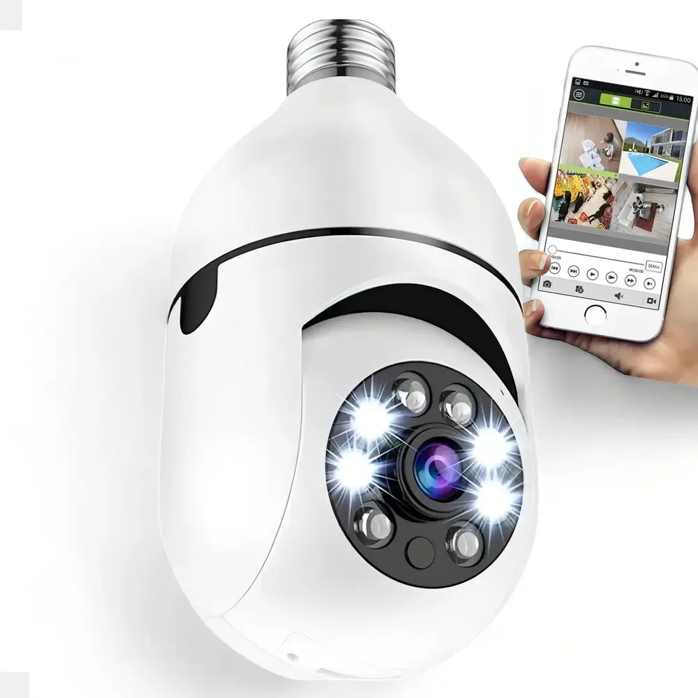 Câmera IP Wi-Fi Yoosee 360º Full HD Espiã Segurança Bivolt Branca