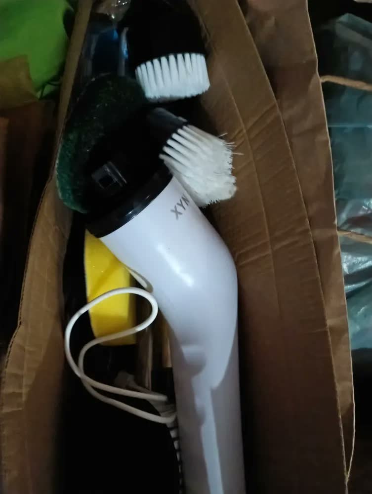 foto de Esfregão Elétrico Giratório Recarregável 9 Em 1 Limpeza