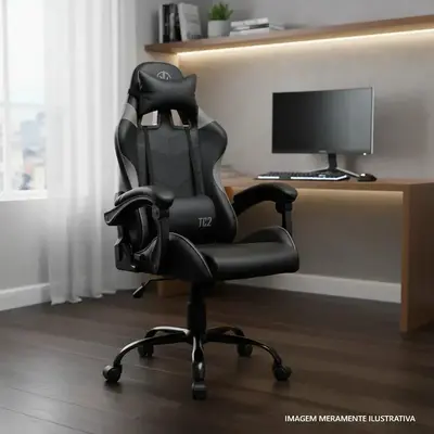 foto de Cadeira Gamer Tgt Heron Tc2, Preto, Tgt-hrtc-bl03