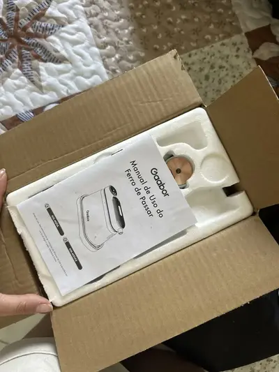 foto de Ferro A Vapor Portátil Gaabor Aquecimento Rápido Modo Dupla Cor Verde